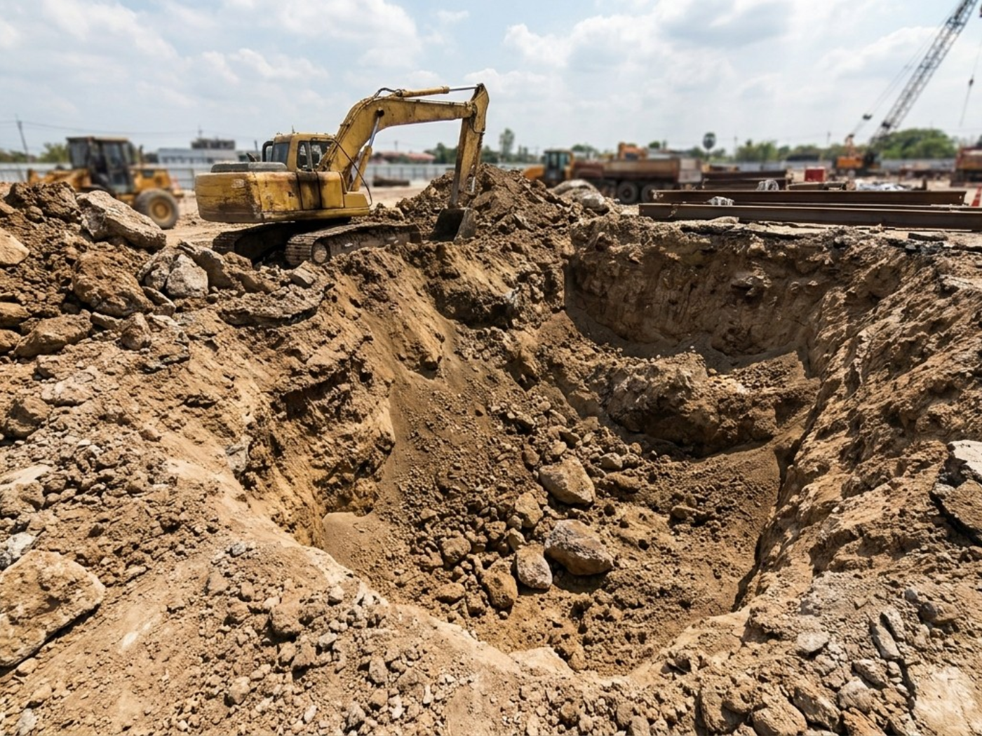 Traditional Excavator Dig