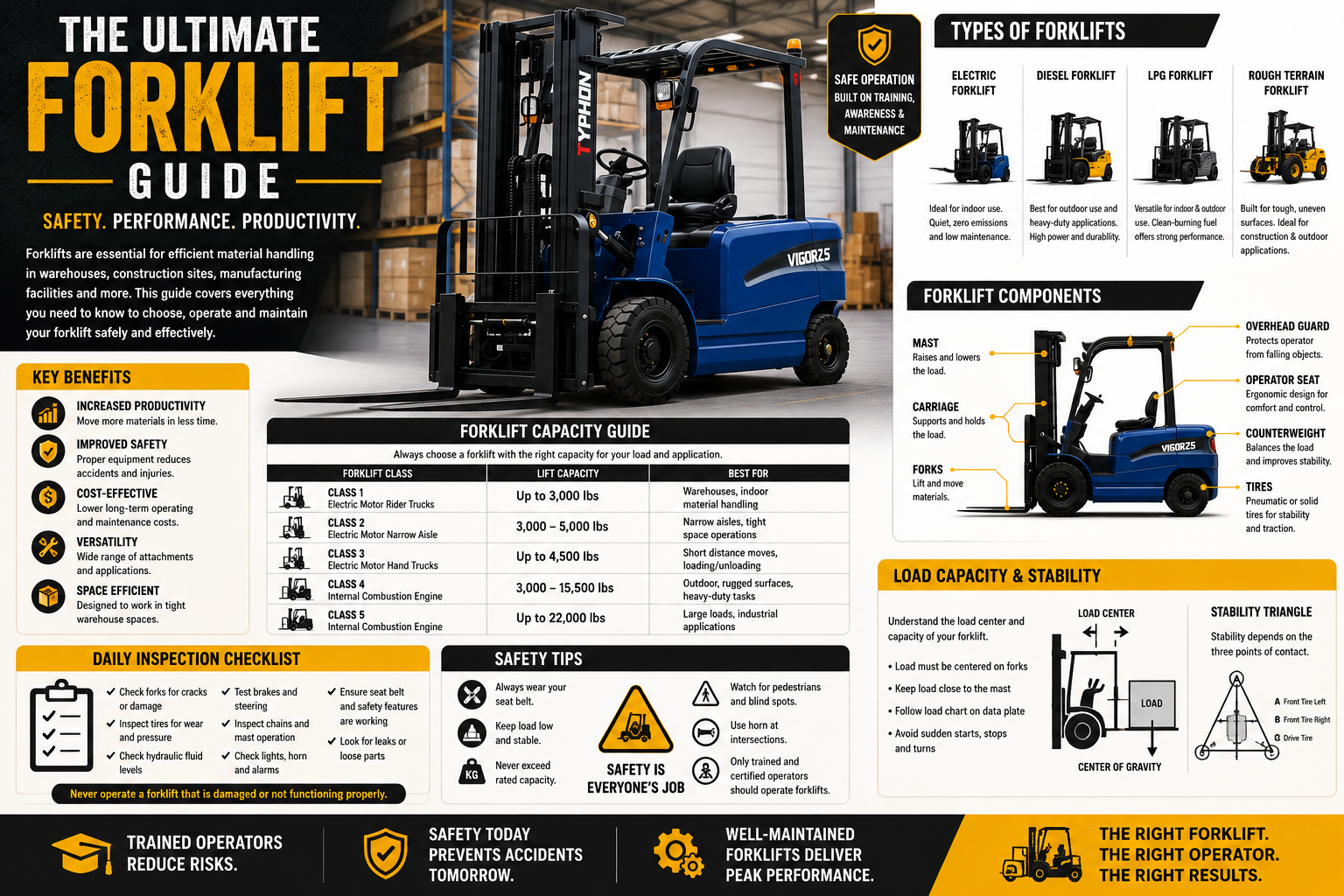 Forklift Ultimate Guide Infographic