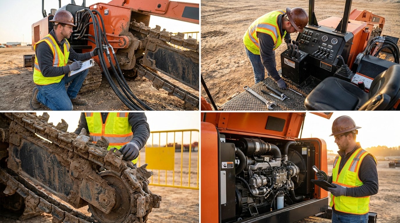 Trencher equipment inspection
