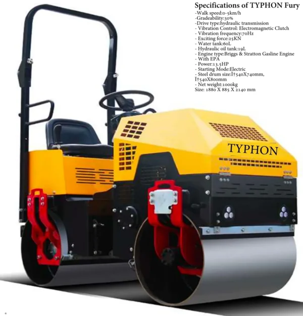 TYPHON-FURY-1-Ton-Vibratory-Compactor-Asphalt-Roller-USA4.webp