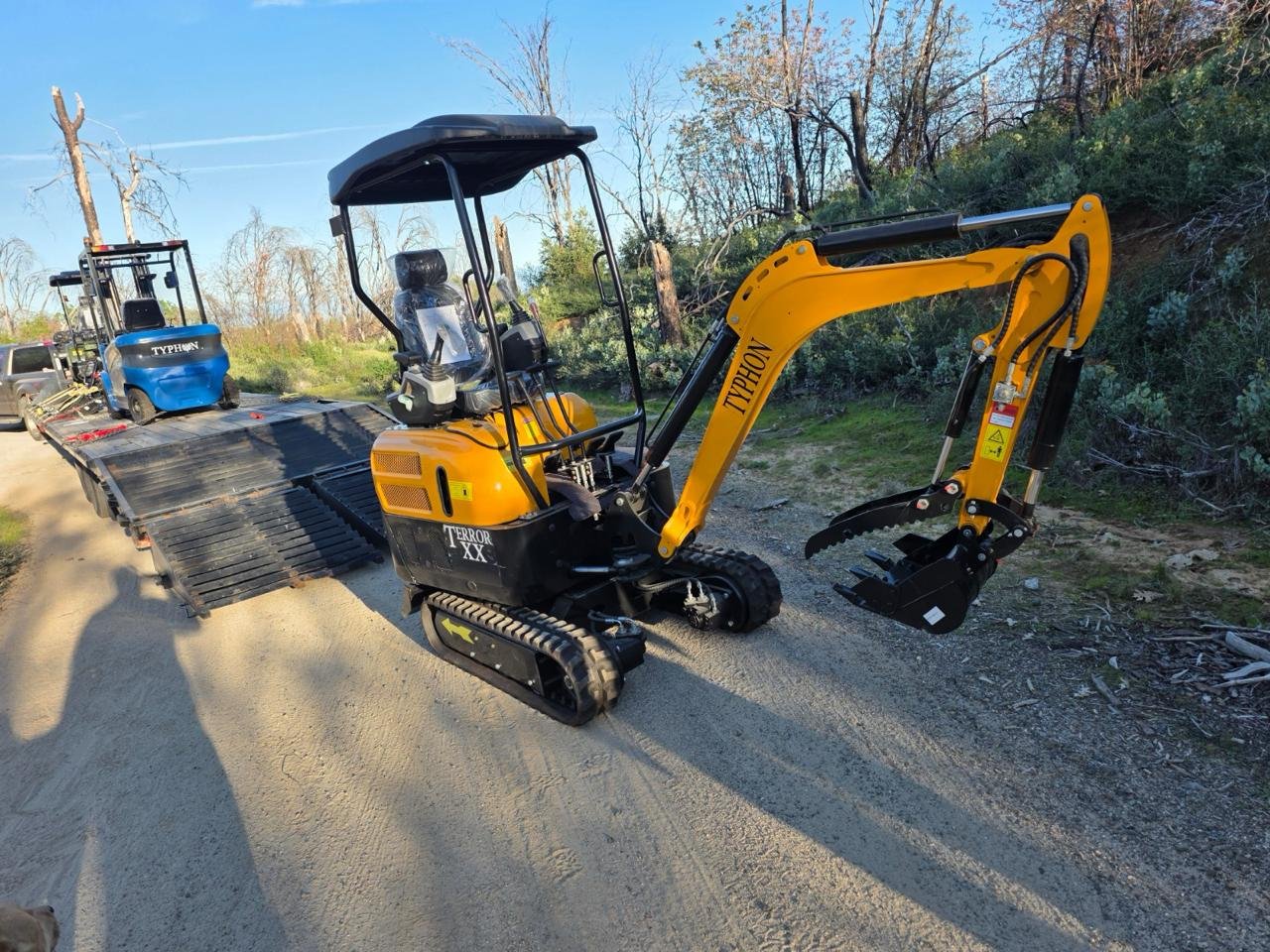 Client machine working beside a property