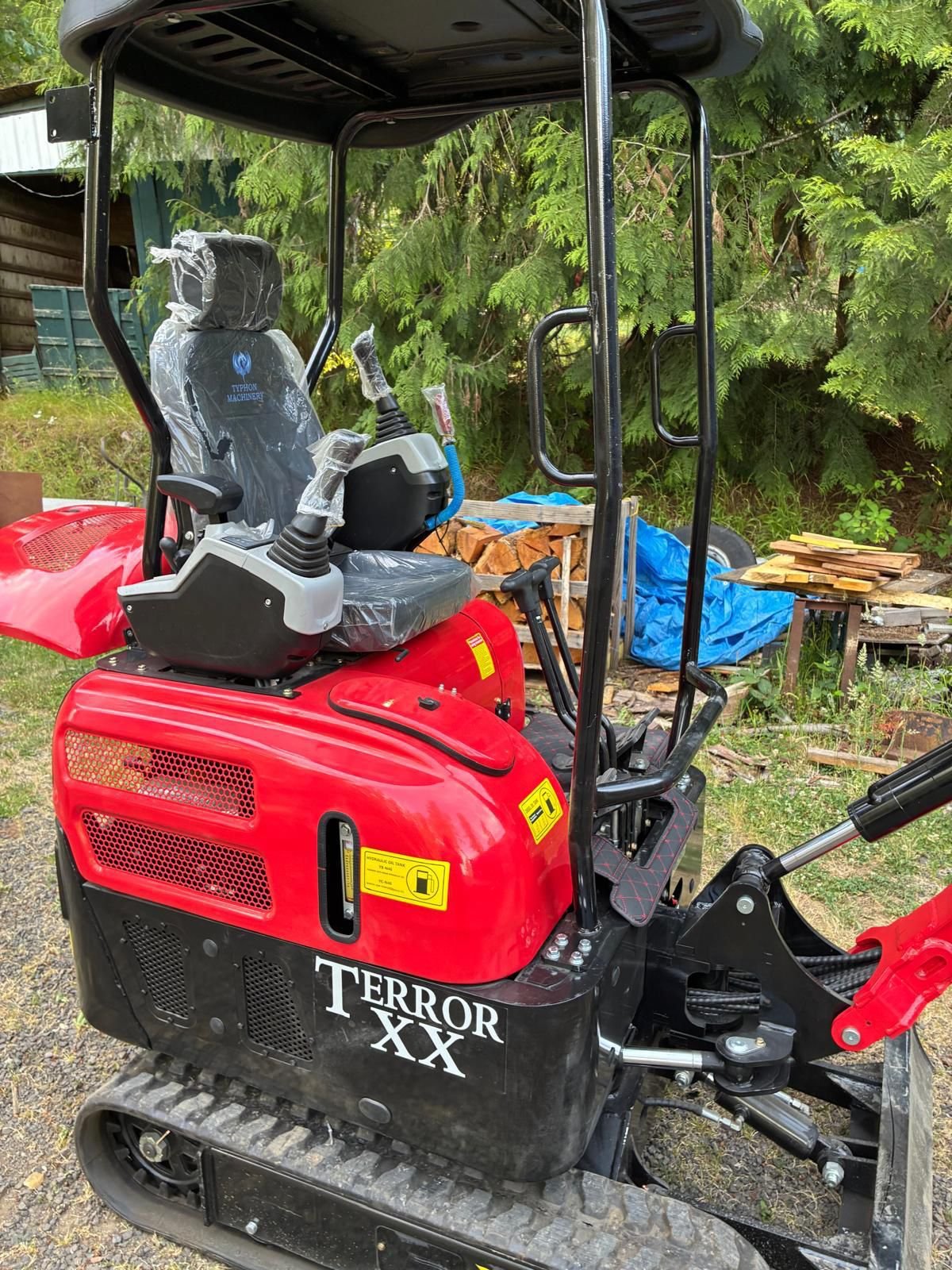 Client operating compact equipment on a jobsite