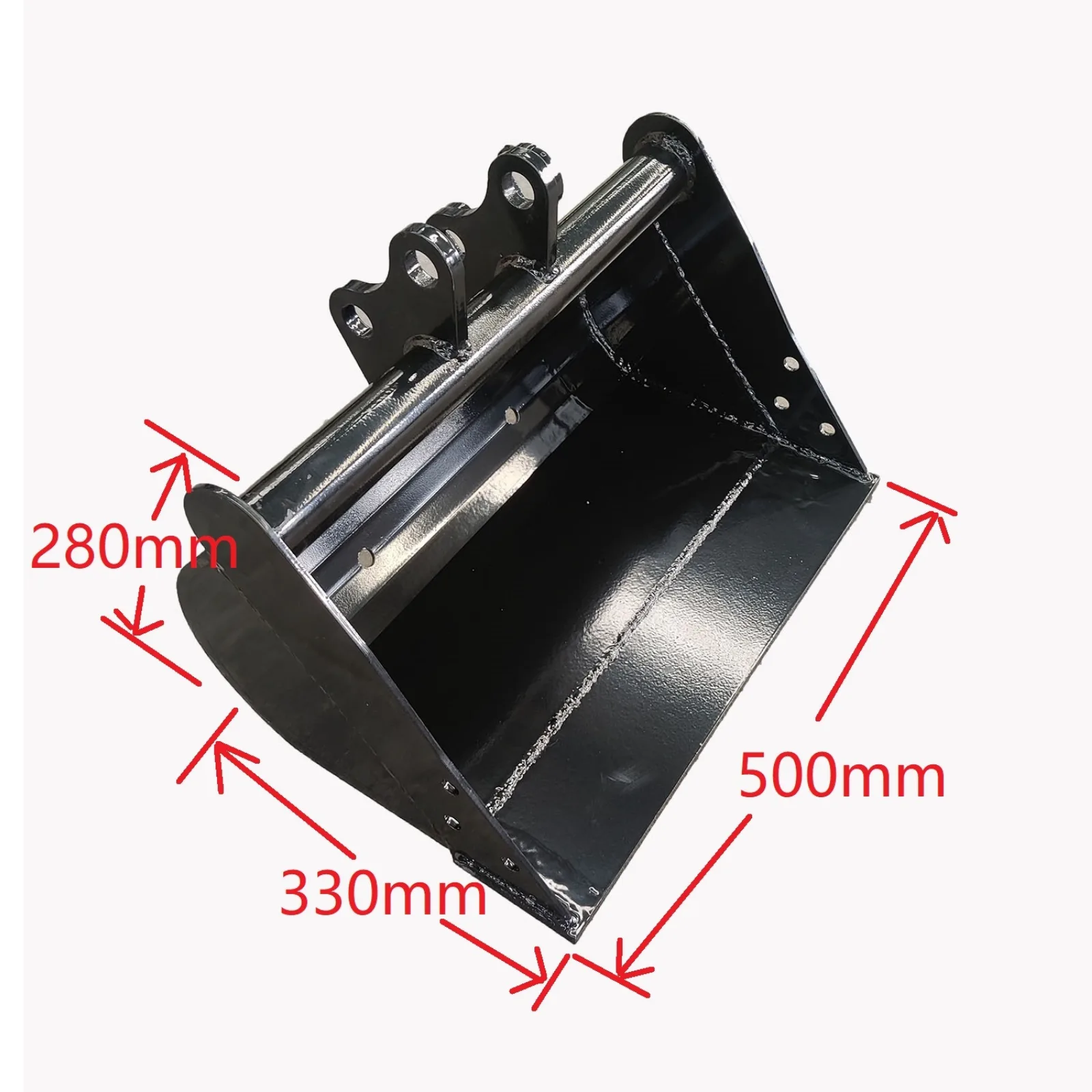 500mm Plain Mud Bucket: Attachment for TYPHON Mini Excavators USA – image 2