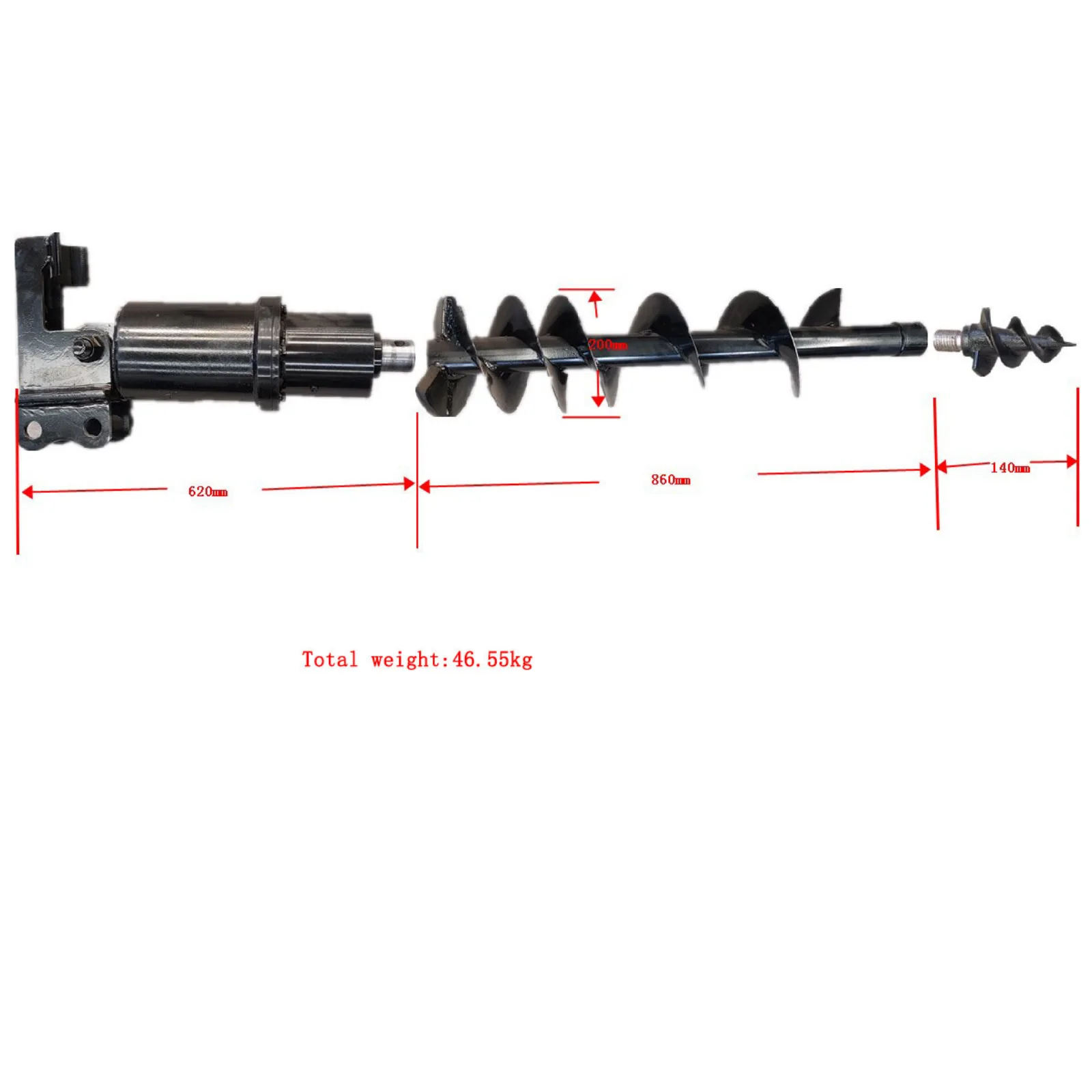 TYPHON Attachments Auger Drill Attachment for Mini Excavators Machinery USA – image 2