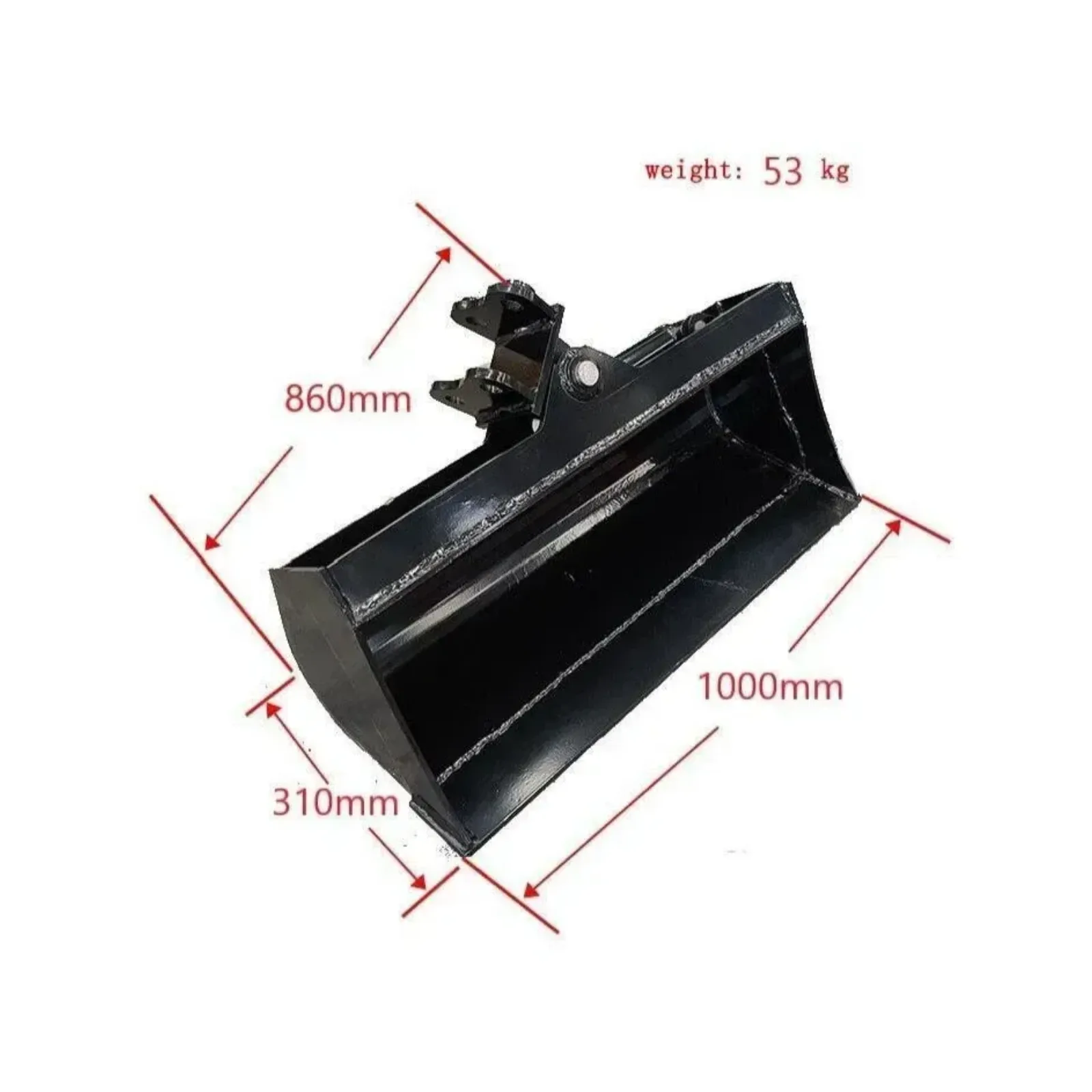 Excavator Attachment 1000mm Tilt Bucket 39" Hydraulic Tilting Bucket Heavy Duty USA TERROR X2 PRO – image 2
