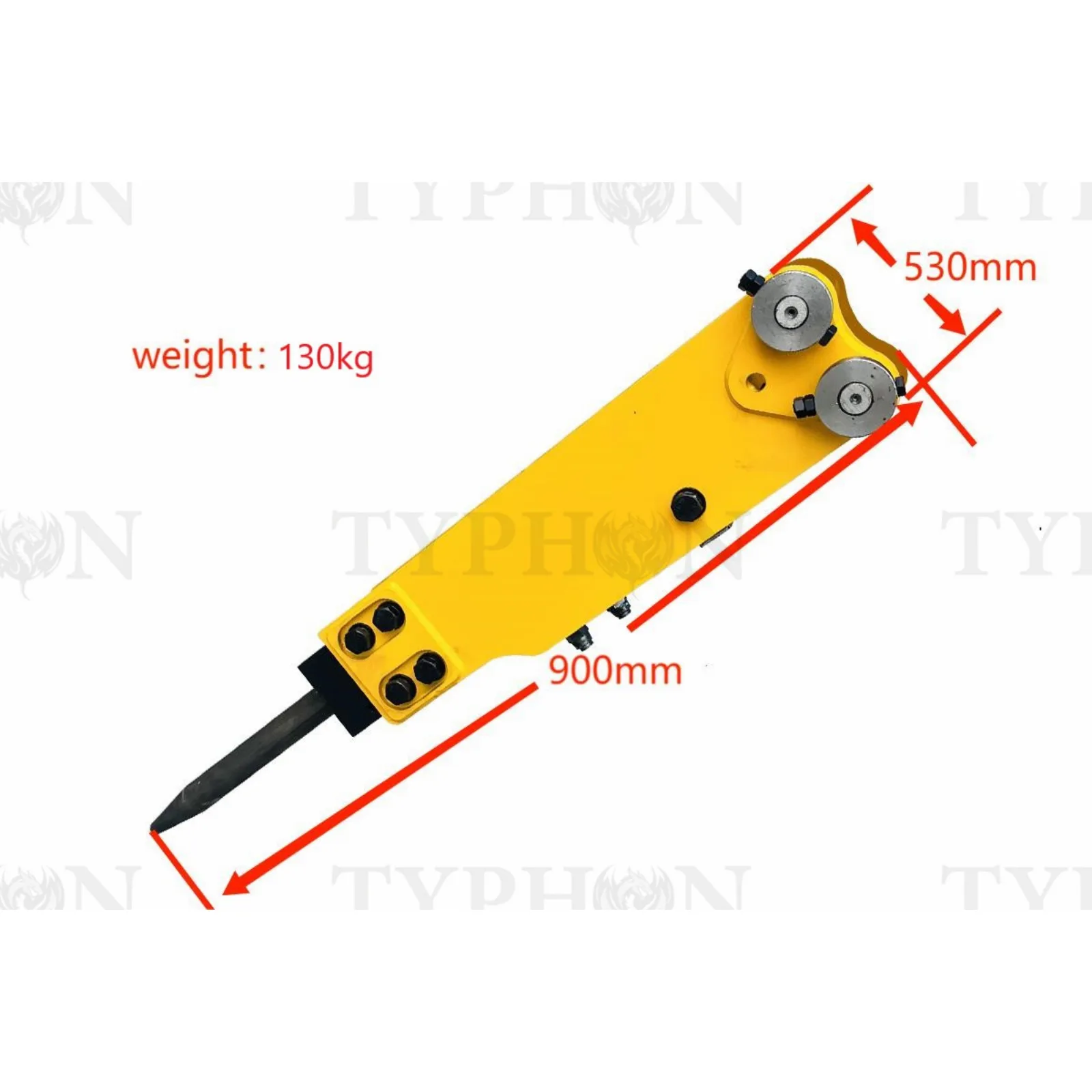2.5 ton Mini Excavator Attachment Hydraulic Hammer Top Type Rock Breaker Generic TERROR X2 PRO – image 2