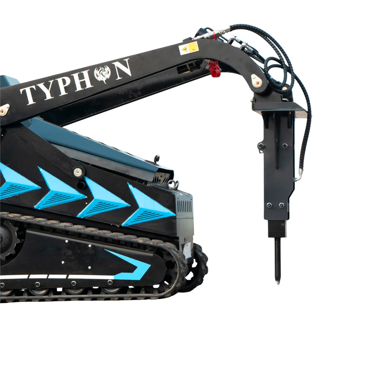 Hydraulic Rock & Concrete Breaker Hammer for TYPHON STOMP X1300 & STOMP 509 Mini Skid Steer Loader – image 2