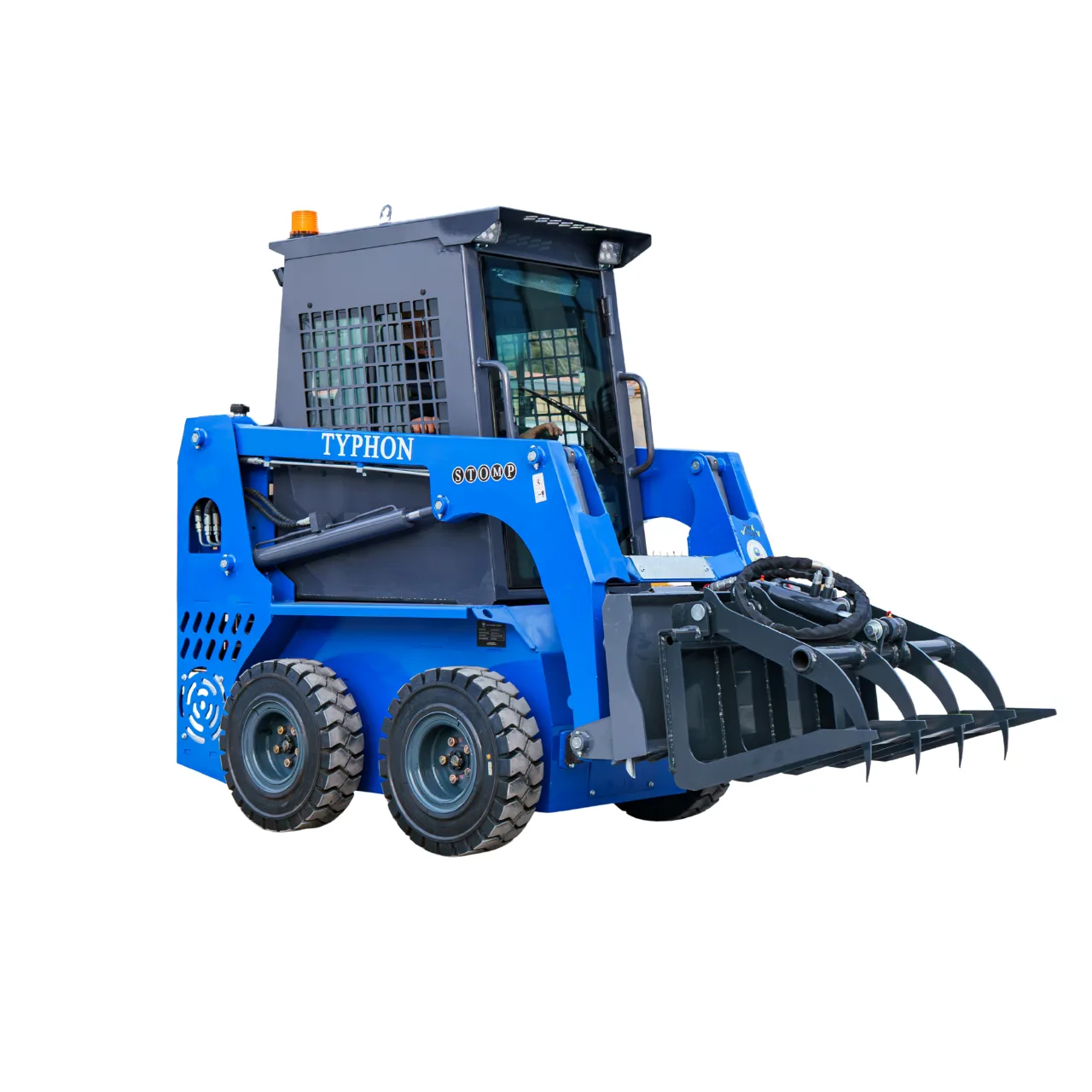 Hydraulic Wood Grabber Attachment Mini Skid Steer TYPHON STOMP X1300 & STOMP 509 – image 2