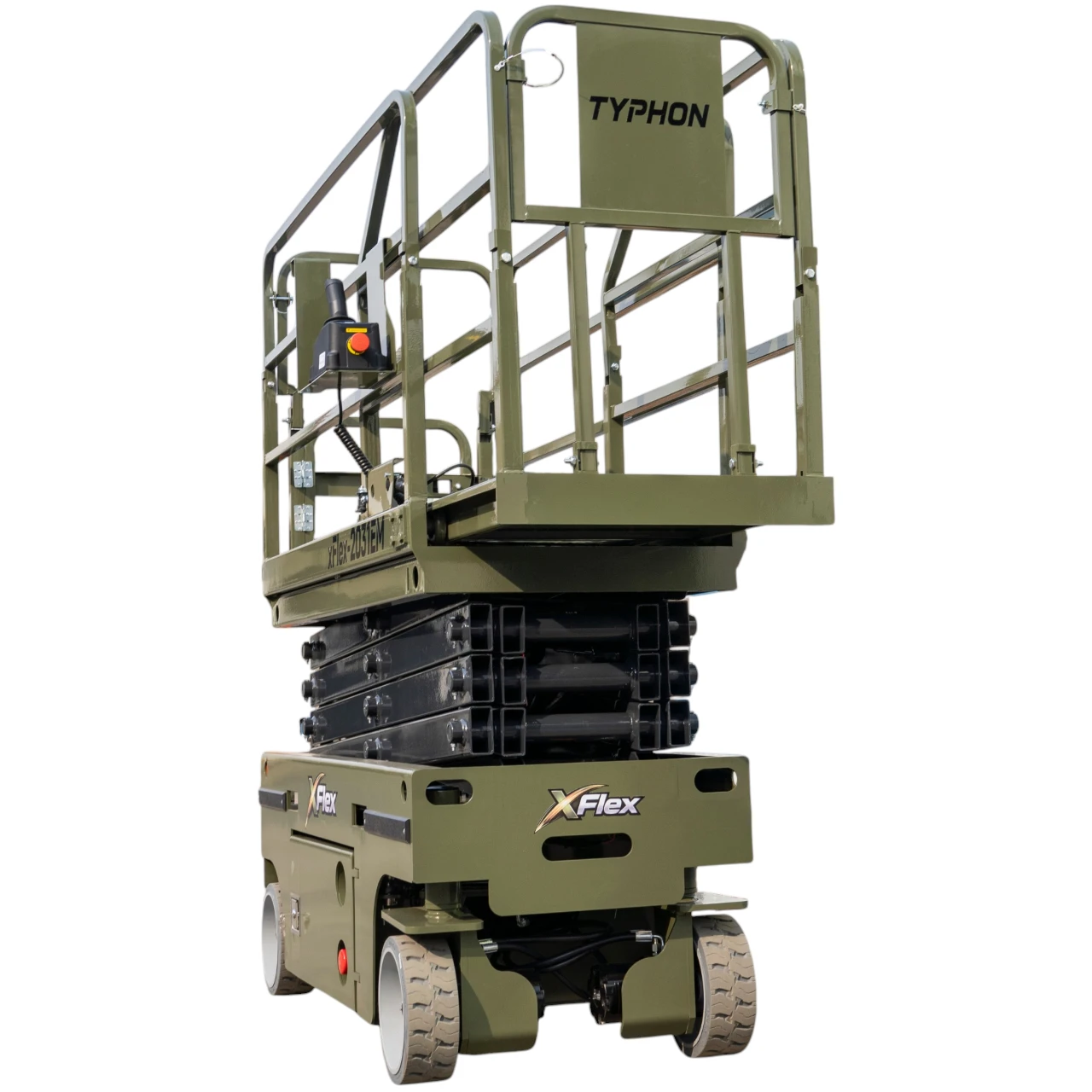 TYPHON xFLEX-2031EM 1.2 Ton Electric Mini Scissor Lift with 20ft Max Platform Height and 19.7" Platform Extend – image 3