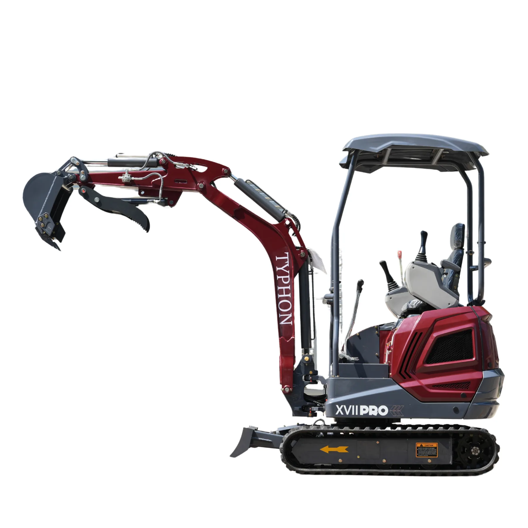 TYPHON TERROR XVII PRO 3800 lbs Mini Excavator Kubota Diesel, Hydraulic Thumb, Dozer Blade & Boom Swing – image 5