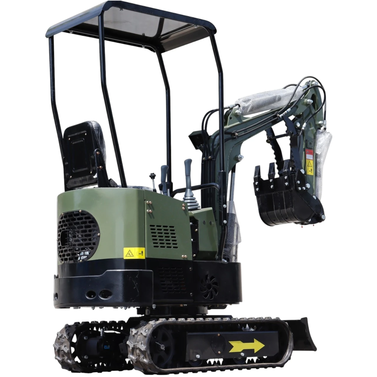 TYPHON TERROR X STORM Mini Excavator – 1 Ton Trench Digger with Canopy, Hydraulic Thumb Clip, Bucket USA – image 5