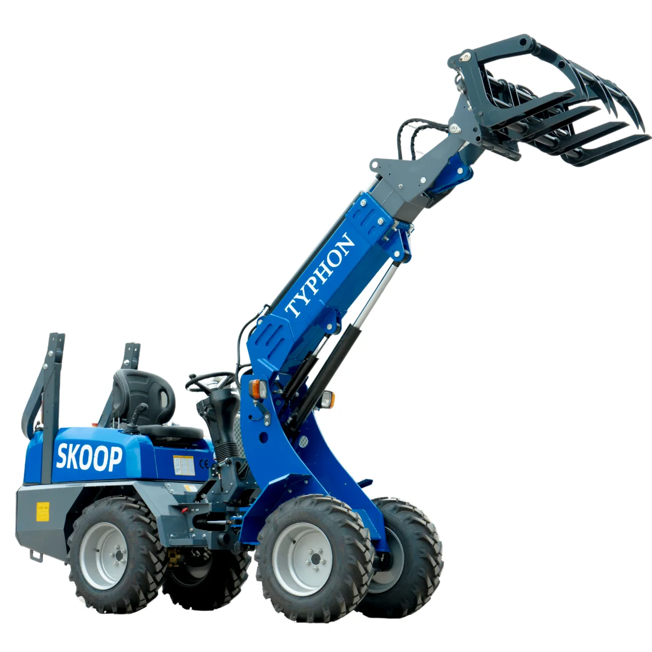 TYPHON Skoop Heavy-Duty Wheel Loader Log Grapple 295 lbs Robust Log & Brush Handler with 6+4 Tine Grip – image 5