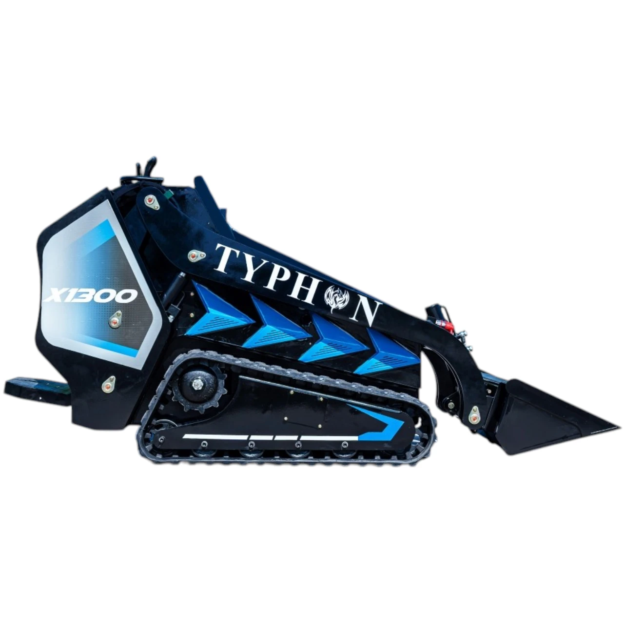 3040lbs TYPHON STOMP X1300 25HP Kubota D1105 EPA Diesel Mini Skid Steer Loader – image 5