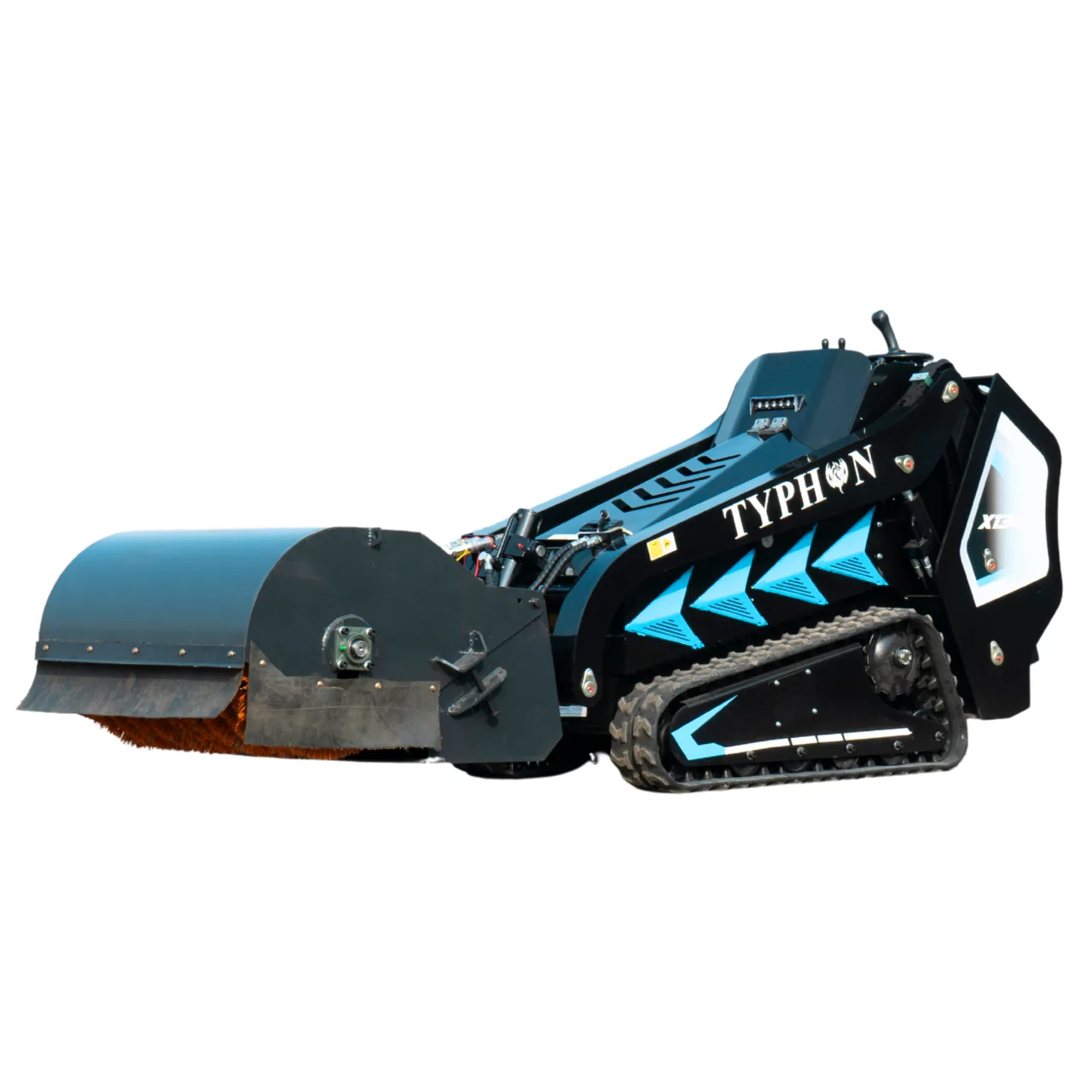 Hydraulic Pickup Sweeper Broom Attachment for TYPHON STOMP X1300 & STOMP 509 Mini Skid Steers – image 5