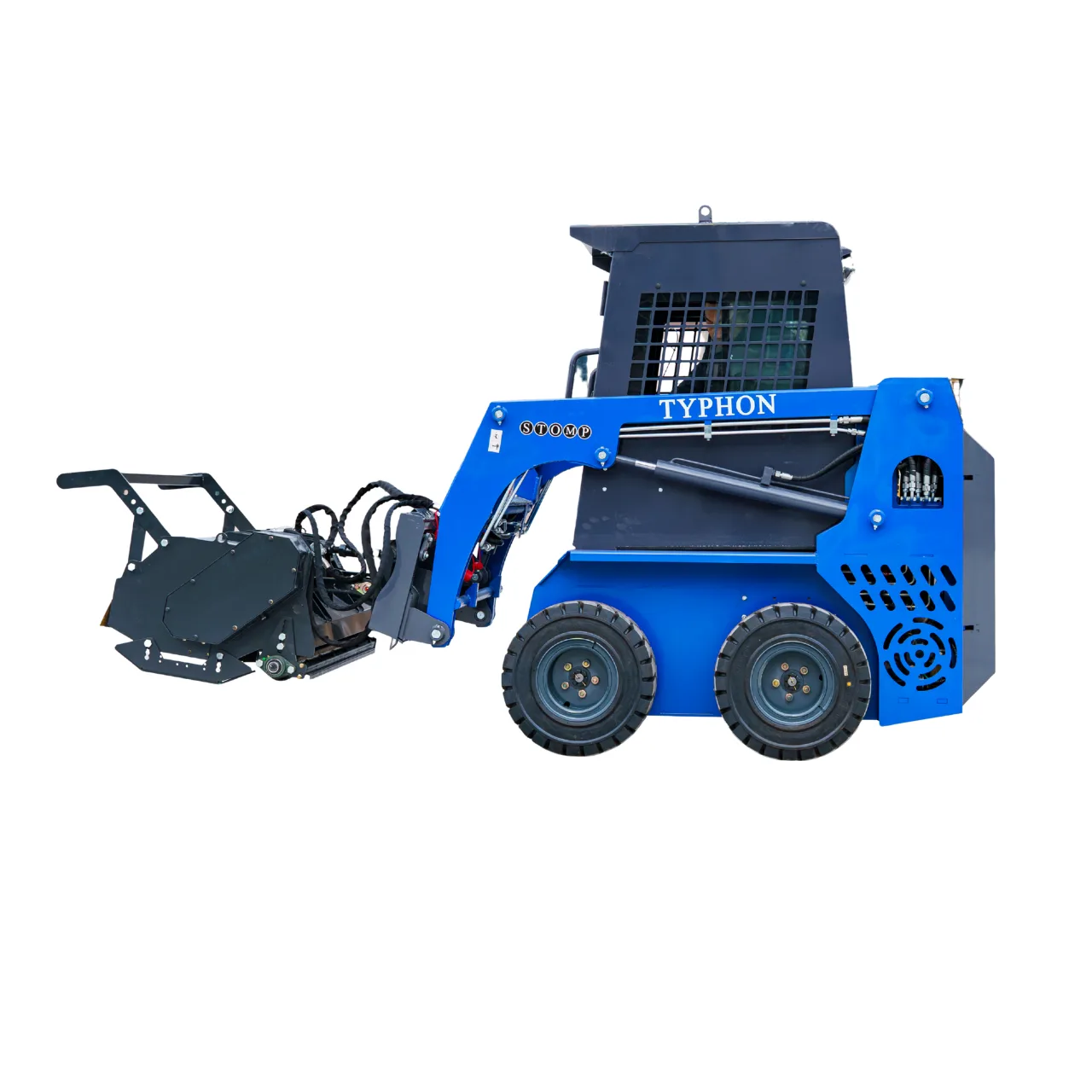 New TYPHON STOMP X1300 & STOMP 509 Mini Skid Steer Forestry Mulcher Attachment – image 5