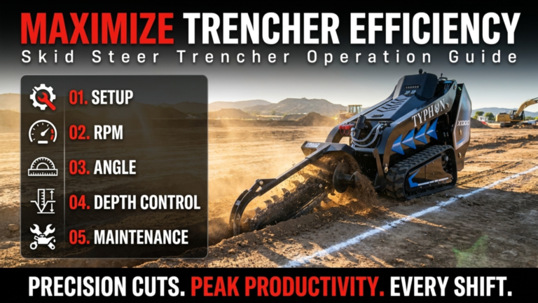 How to Properly Operate a Skid Steer Trencher for Maximum Efficiency