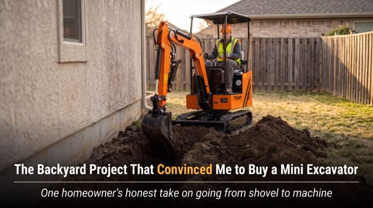 The Backyard Project That Convinced Me to Buy a Mini Excavator