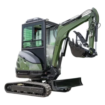 TYPHON TERROR XXV Diesel Mini Excavator 2.7 Ton, 25.1 hp Kubota D1105 RetractableTracks, AC Cabin