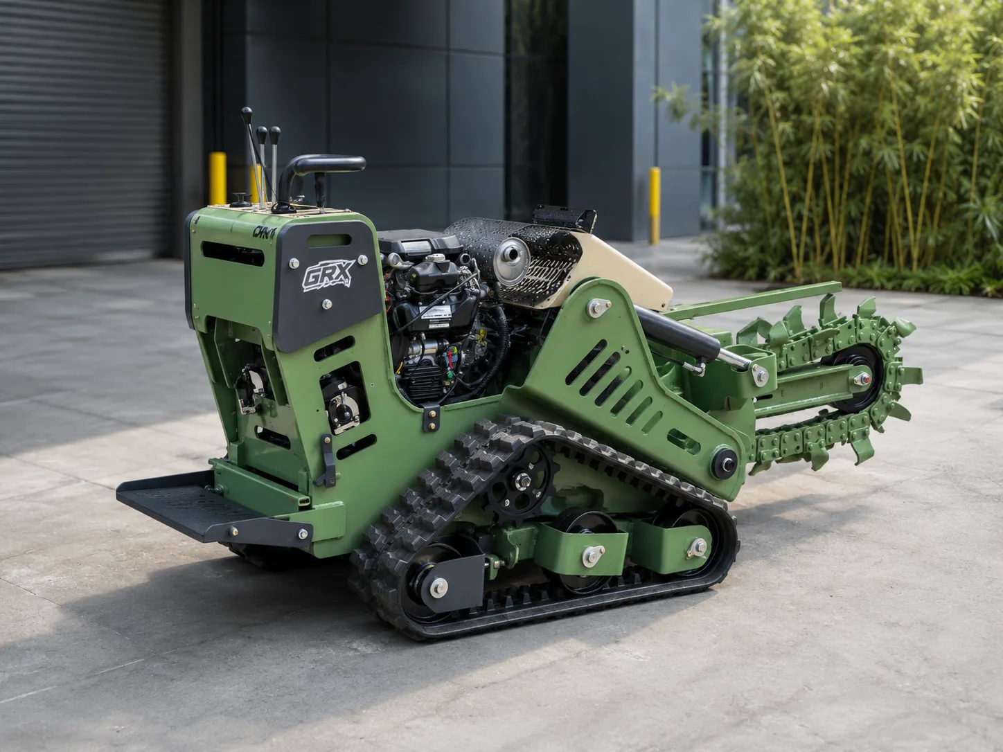 GroundRipper GRX1 material discharge system