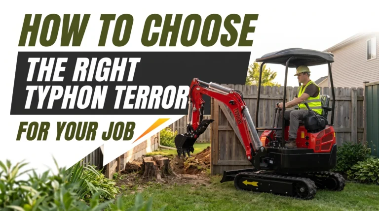 How to Choose the Right TYPHON TERROR Mini Excavator for Your Job